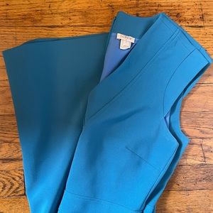 Teal J Crew Suit Dress